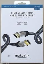 INAKUSTIK Premium 0,75m HIGH SPEED HDMI CABLE WITH ETHERNET